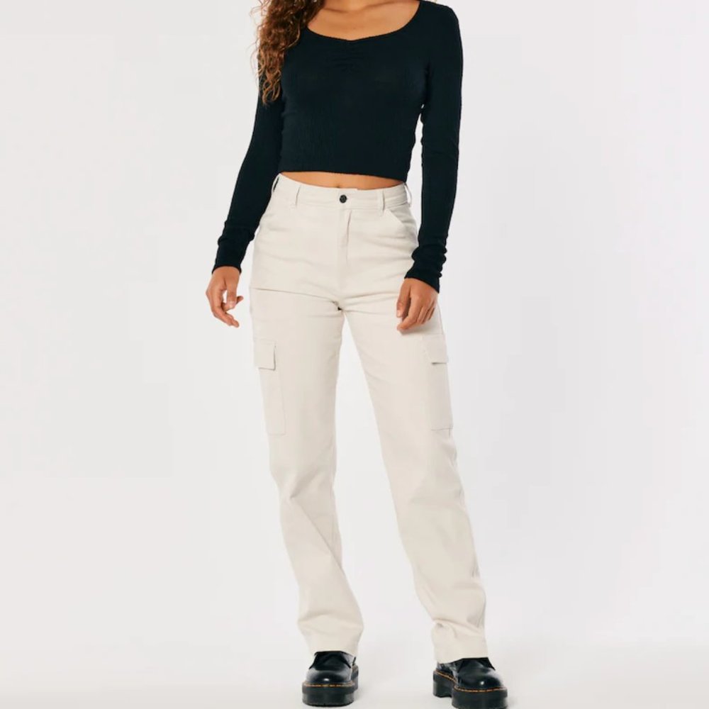 Ultra High-Rise Cargo Dad Pants